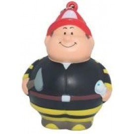 Fireman Stress Reliever Keyring with Logo  Fireman Stress Reliever Keyring with Logo