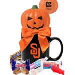 Pumpkin Stress Ball with Candy Mug Logo Branded