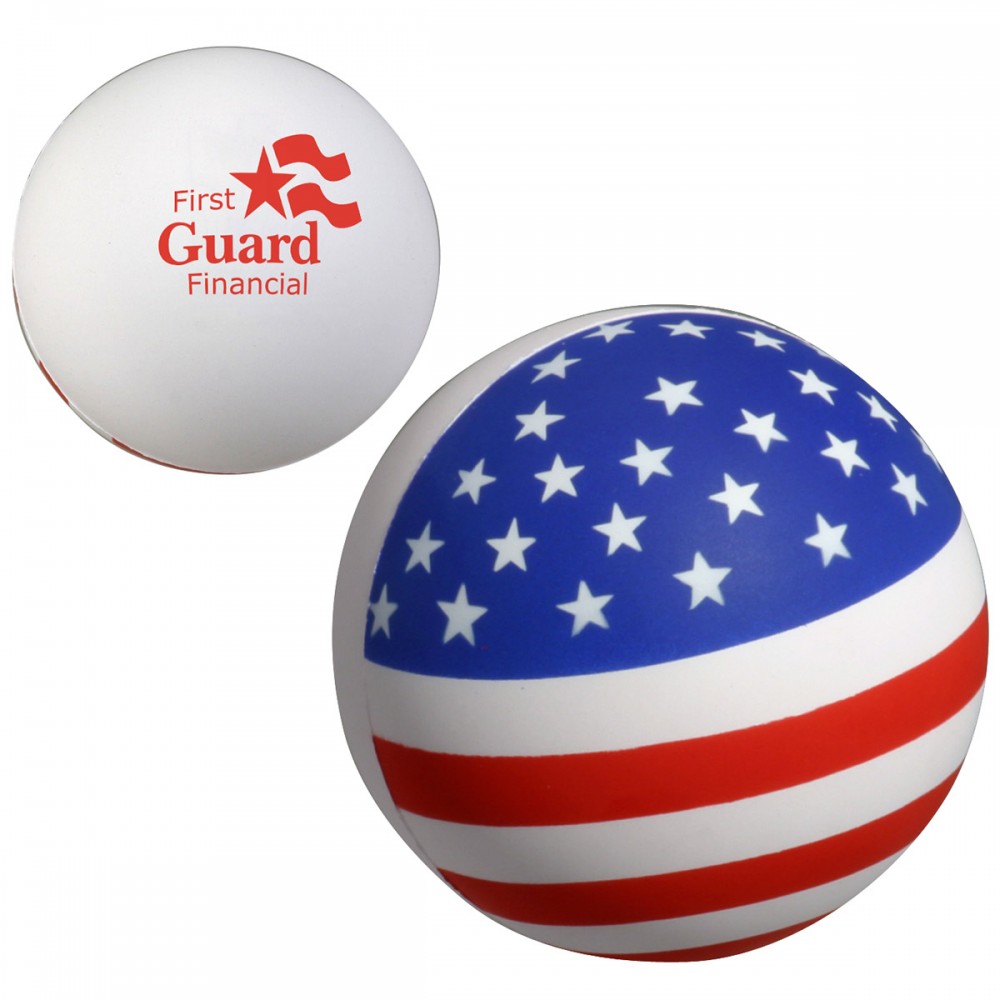 Patriotic Stress Ball with Logo
