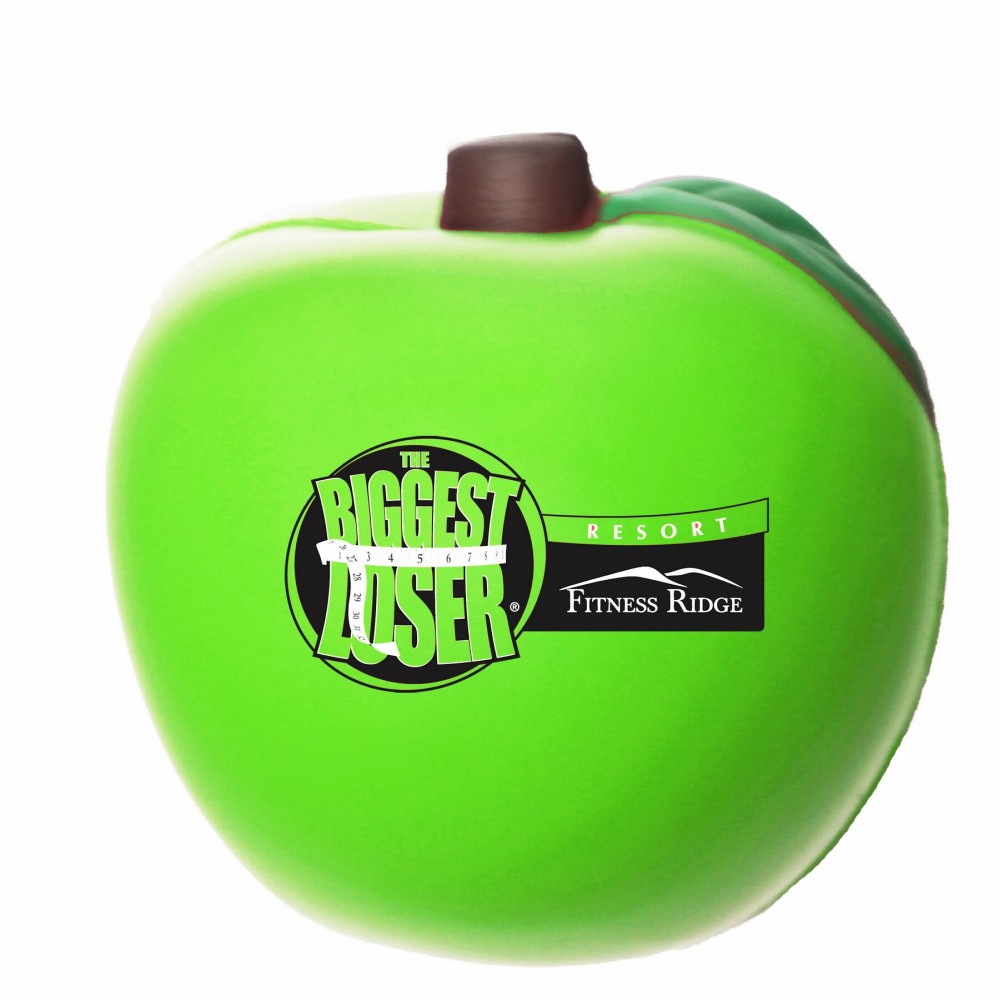 Green Apple Stress Reliever Logo Branded Green Apple Stress Reliever Logo Branded