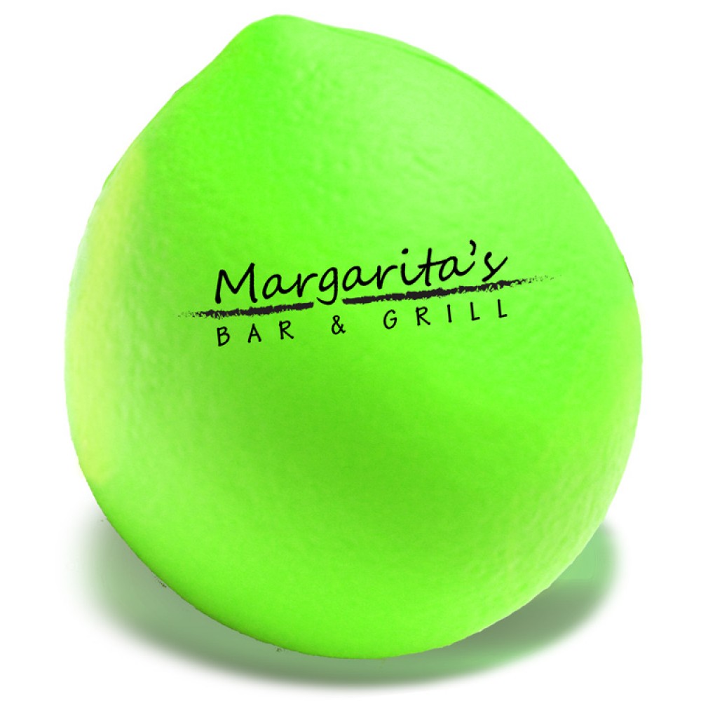 Custom Imprinted Lime Stress Reliever Custom Imprinted Lime Stress Reliever