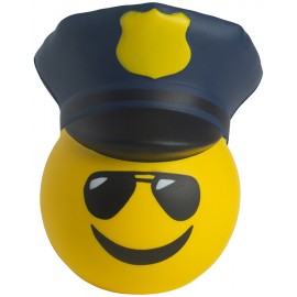 Police Emoji Squeezies Stress Reliever with Logo