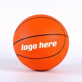 Logo Branded Basketball Shaped Stress Ball