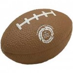 Small 3" Football Stress Reliever Logo Branded