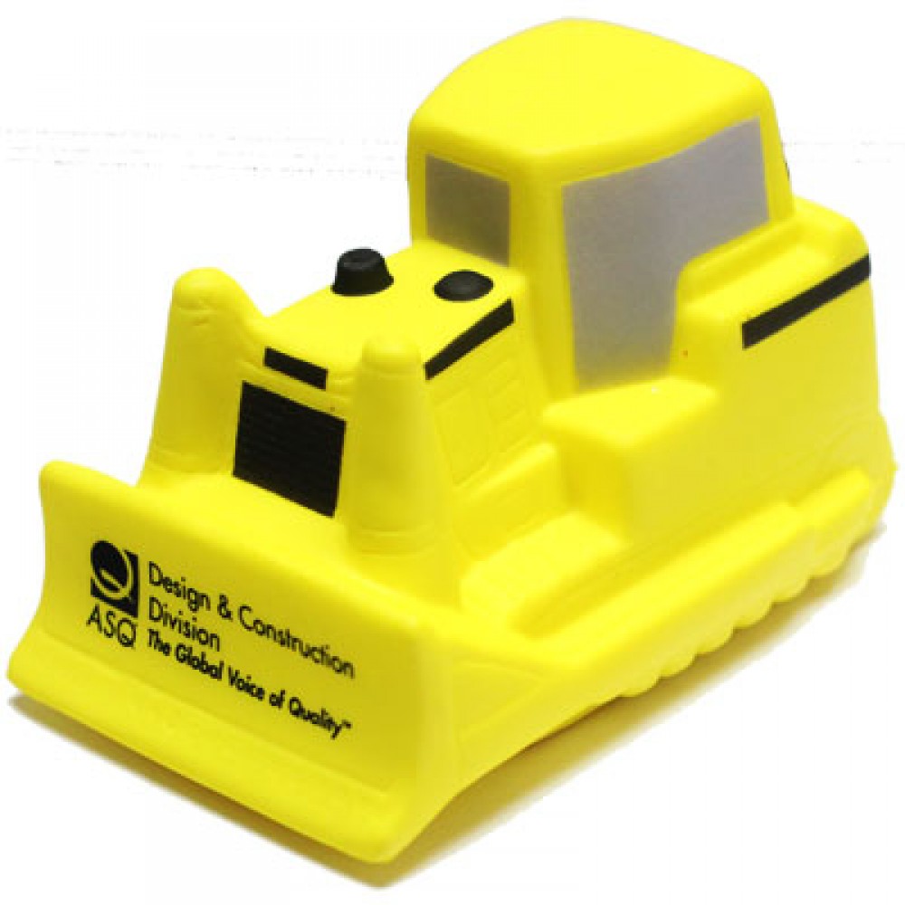 Yellow Bulldozer Stress Reliever Custom Printed