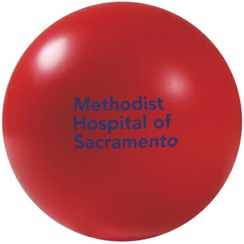 Personalized Red Squeezies Stress Reliever Ball