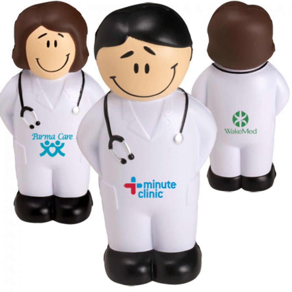 Smilin' Doctor Stress Reliever Custom Imprinted Smilin' Doctor Stress Reliever Custom Imprinted