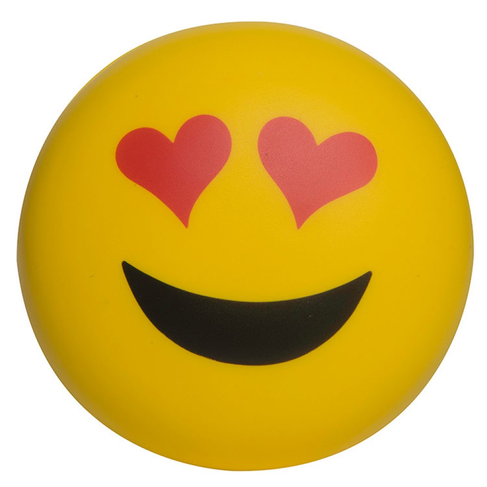 I Love You Emoji Stress Ball with Logo