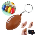 Custom Printed FootballFootball Stress Reliever Keychain