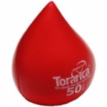 Custom Printed Red Droplet Stress Reliever