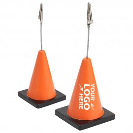 Construction Cone Stress Reliever Memo Holder with Logo