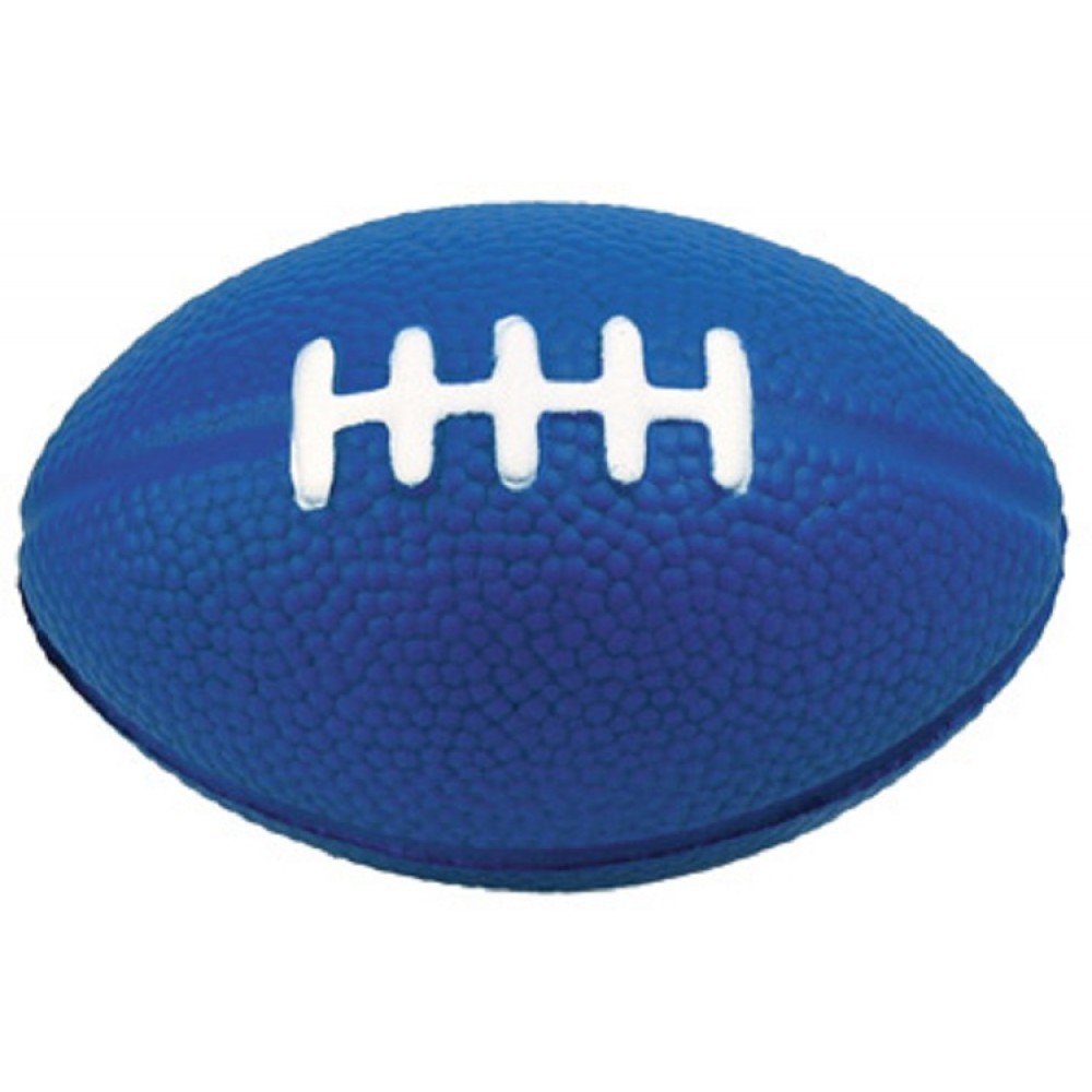 Promotional Football Stress Reliever (Blue/White)