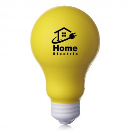 Light Bulb Shaped Stress Balls with Logo