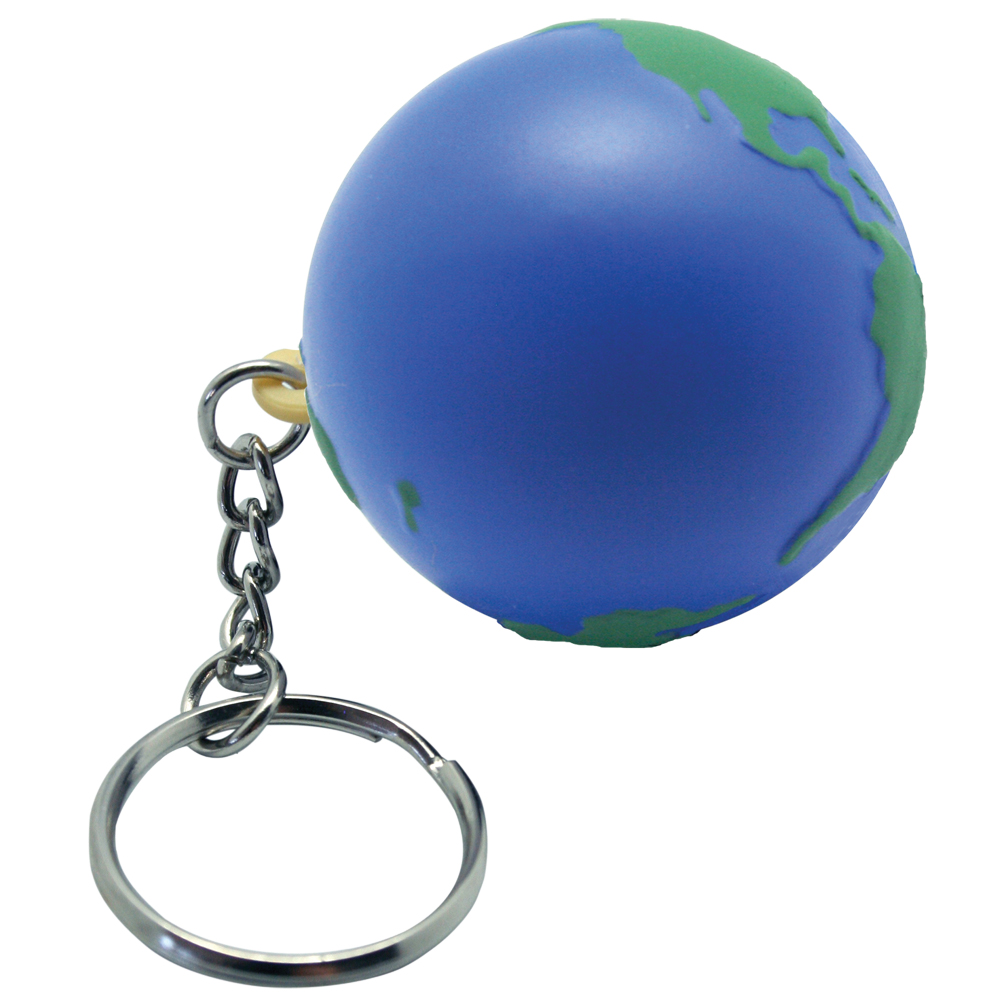 Earth Keyring Squeezies Stress Reliever with Logo