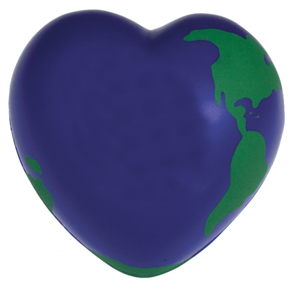 Logo Branded World Heart Squeezies Stress Reliever
