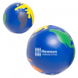 Multicolored Earthball Stress Reliever with Logo  Multicolored Earthball Stress Reliever with Logo