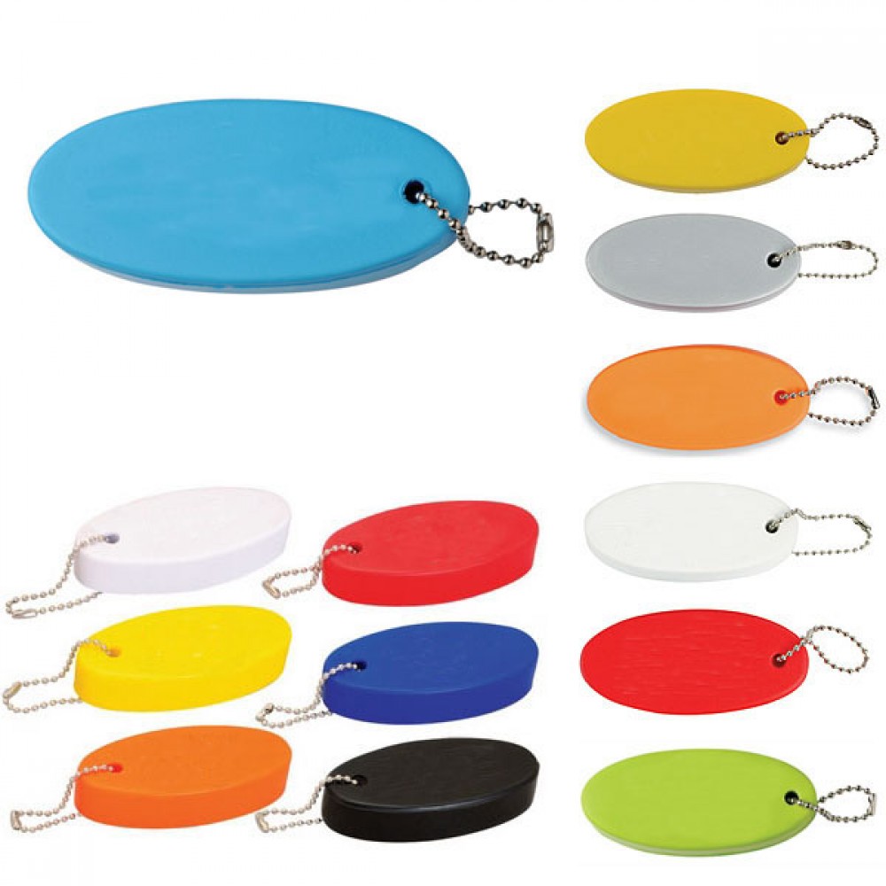 Logo Branded Oval Soft Floater Key chain Logo Branded Oval Soft Floater Key chain