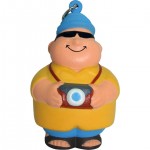 Personalized Tourist Bert Squeezies Stress Reliever Keyring