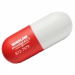Red Pill Capsule Stress Reliever Custom Printed