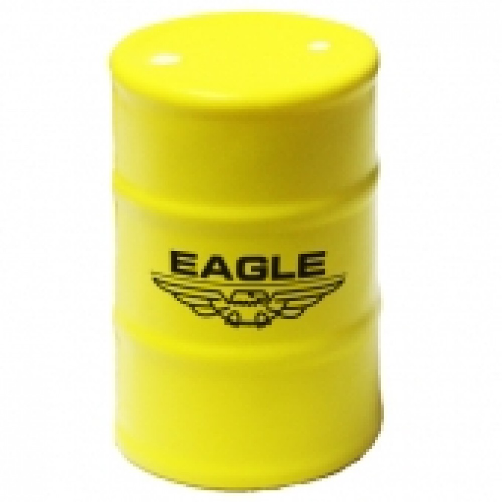 Yellow Oil Drum Stress Reliever Custom Printed Yellow Oil Drum Stress Reliever Custom Printed
