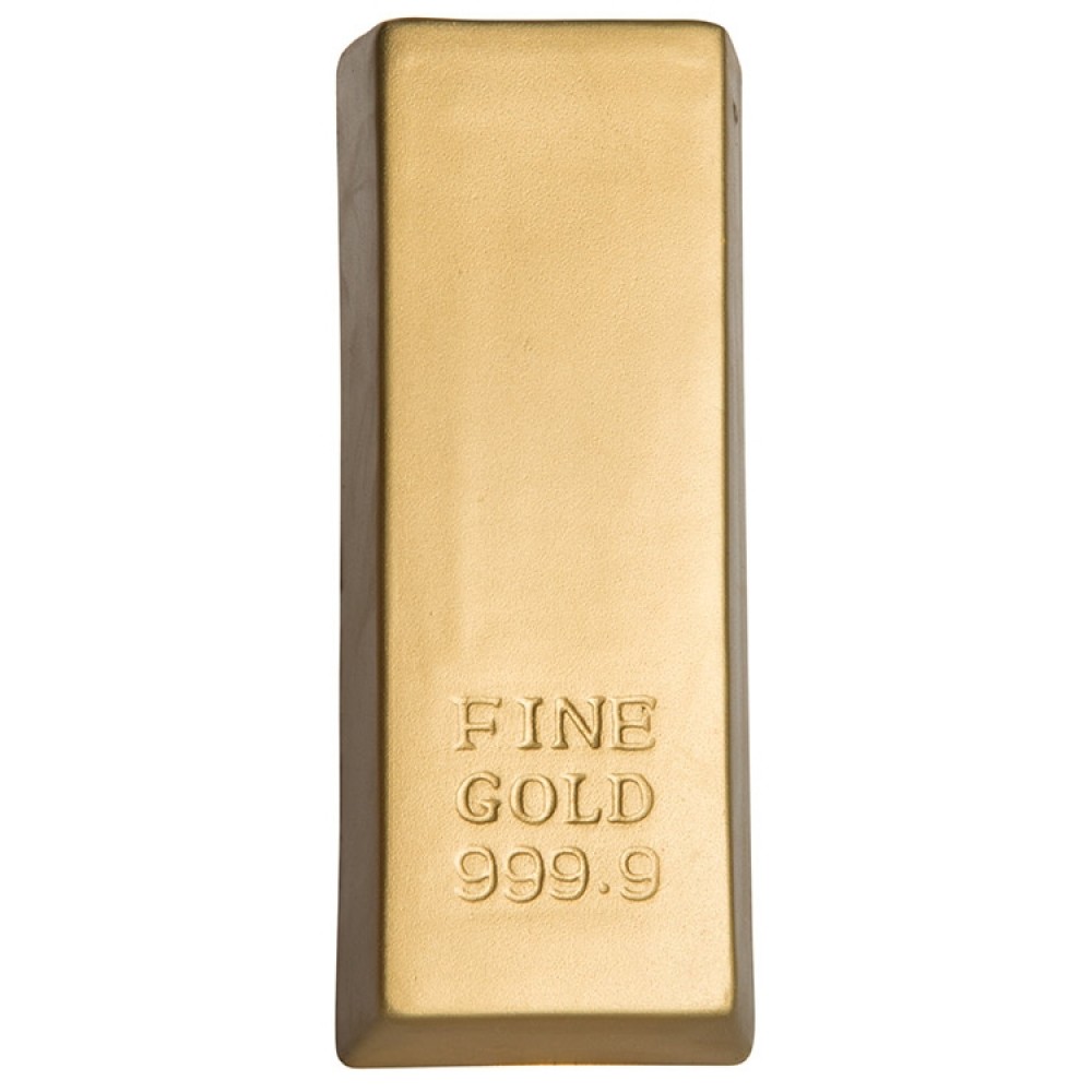 Gold Bar Stress Reliever with Logo