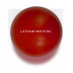 Solid Colored Red Stress Ball Logo Branded