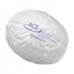 Custom Imprinted Brain Stress Reliever Gray