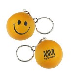 Smile Pressure Ball Keychain with Logo