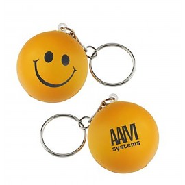 Smile Pressure Ball Keychain with Logo  Smile Pressure Ball Keychain with Logo