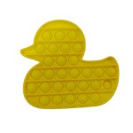 Duck Shaped Push Pop Bubble Toy with Logo