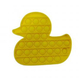 Duck Shaped Push Pop Bubble Toy with Logo  Duck Shaped Push Pop Bubble Toy with Logo