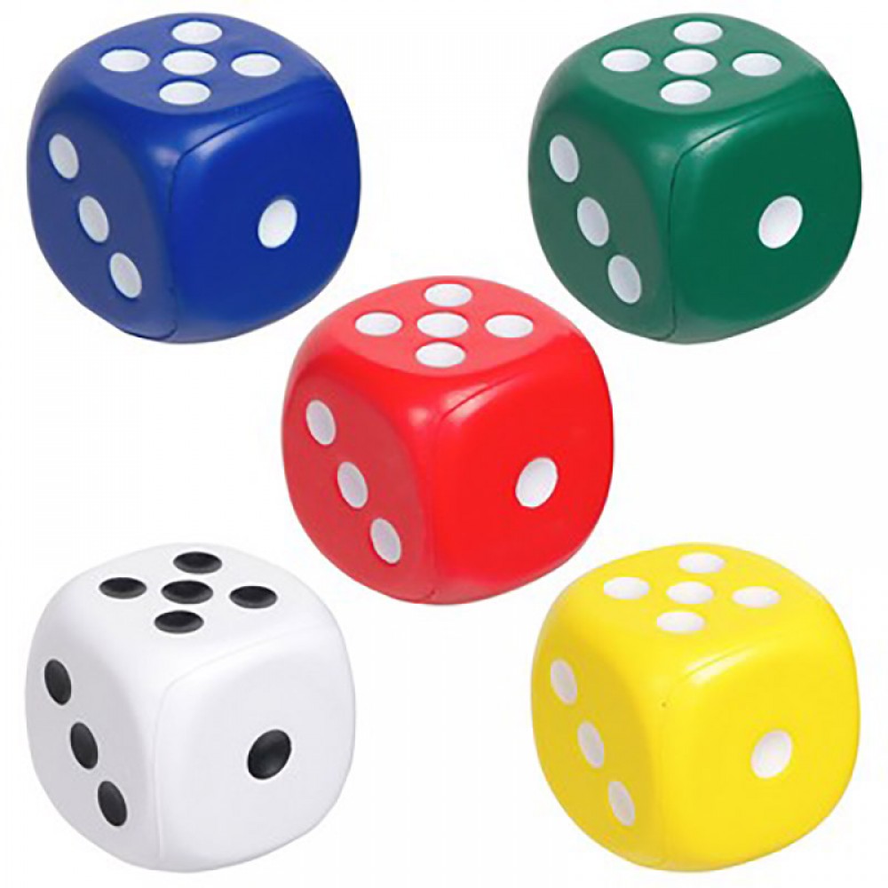 Dice Stress Reliever with Logo