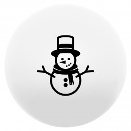 Snowman Round Stress Ball with Logo
