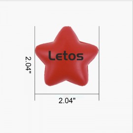 2 1/16" PU Material Stress Relieving Star Shape Multi-color Customizable Stress Toys with Logo  2 1/16" PU Material Stress Relieving Star Shape Multi-color Customizable Stress Toys with Logo