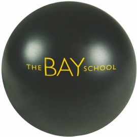 Personalized Black Stress Reliever Ball