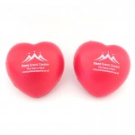 2 3/4" Heart Shape Ball Squeezie Stress Reliever Logo Branded