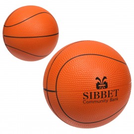 Large Basketball Stress Reliever with Logo  Large Basketball Stress Reliever with Logo