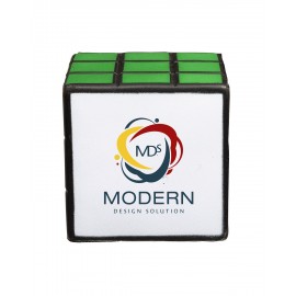 Rubik's Puzzle Cube Shape Stress Ball with Logo  Rubik