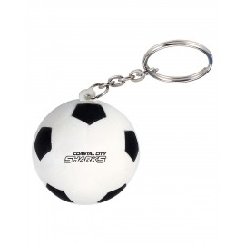 Prime Line Soccer Ball Shape Stress Ball Keychain with Logo  Prime Line Soccer Ball Shape Stress Ball Keychain with Logo
