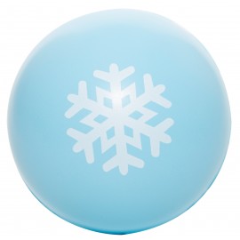 Custom Holiday Snowflake Squeezies Stress Ball