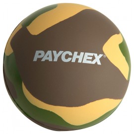 Classic Camo Squeezies Stress Reliever Ball with Logo  Classic Camo Squeezies Stress Reliever Ball with Logo