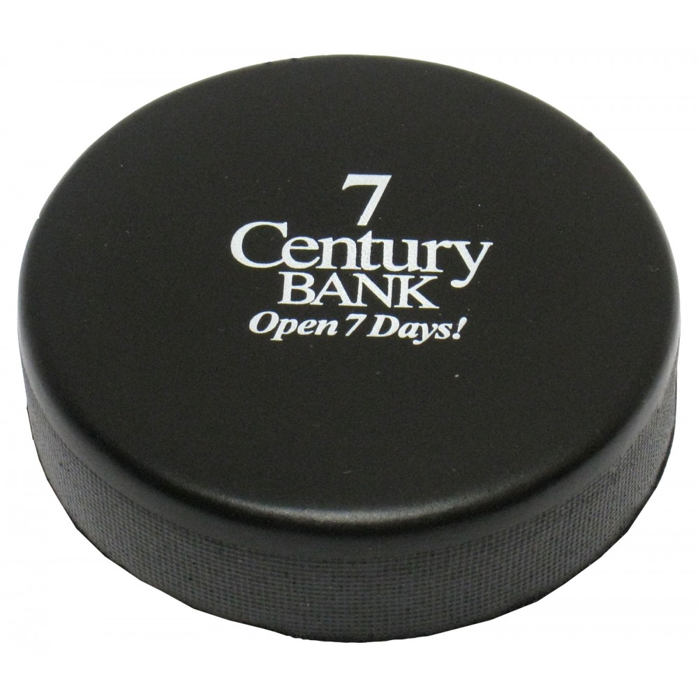 Custom Imprinted Hockey Puck Stress Reliever Custom Imprinted Hockey Puck Stress Reliever
