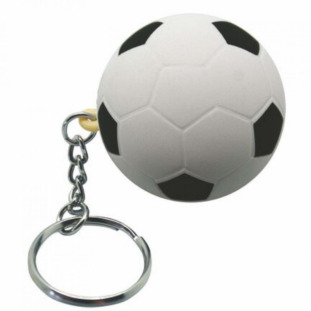 Soccer Ball Squeezies Stress Reliever Keychain with Logo Soccer Ball Squeezies Stress Reliever Keychain with Logo
