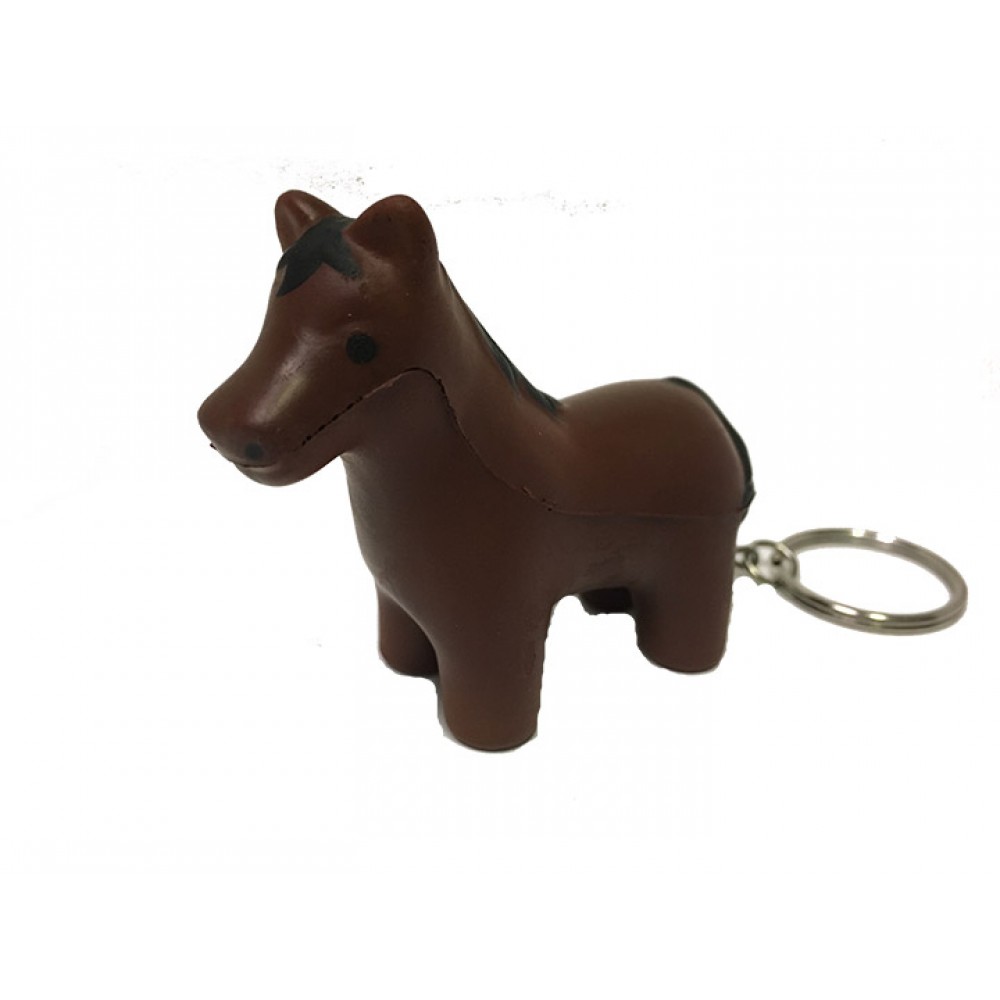 Custom Imprinted Horse Stress Reliever Keychain Custom Imprinted Horse Stress Reliever Keychain
