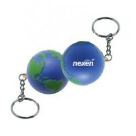 Earth Stress Reliever Keychain with Logo