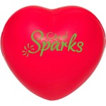 Red Heart Stress Ball w/ Custom Logo Foam Stress Reliever Balls with Logo