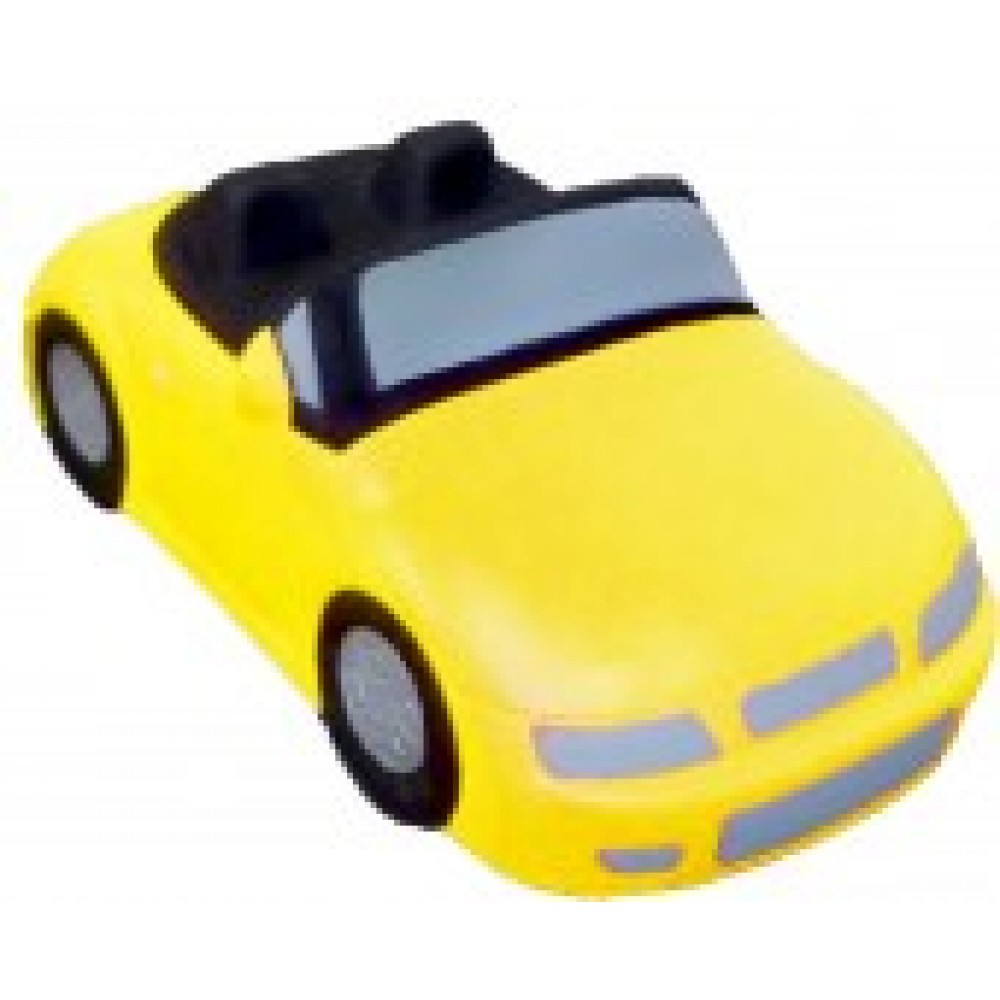 Custom Imprinted Yellow Convertible Car Stress Reliever Custom Imprinted Yellow Convertible Car Stress Reliever