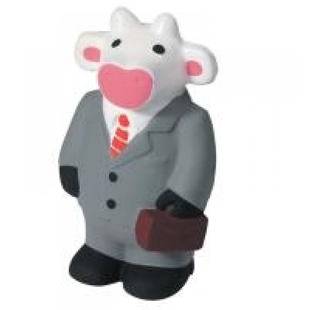 Business Cow Stress Reliever with Logo