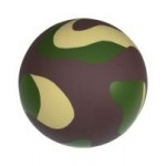 Round Ball Stress Reliever - Camouflage with Logo