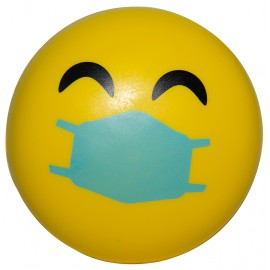 Personalized Happy PPE Emoji Squeezies Stress Reliever